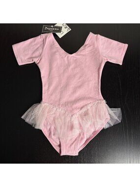 Vintage REPETTO Paris Girls Kids Size 10 Pink Tulle Ballet Leotard Unworn